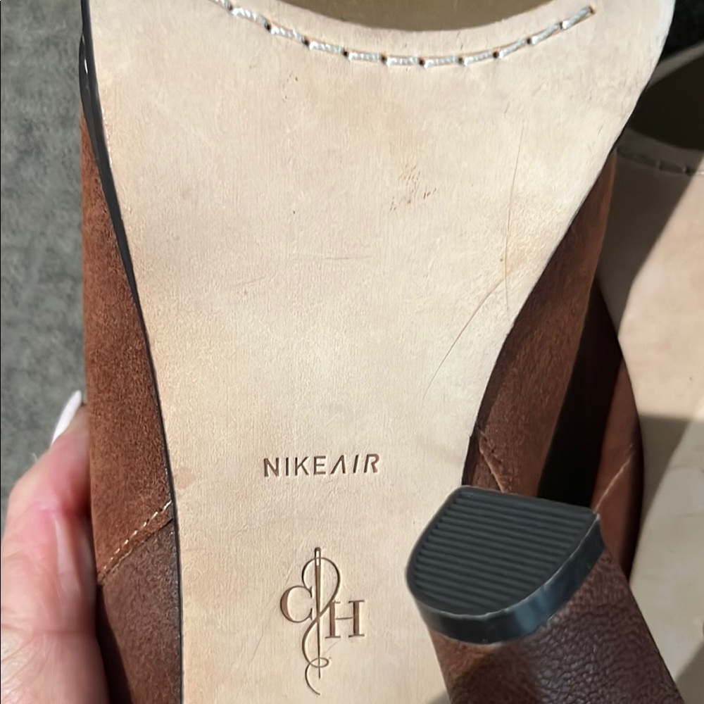 New WB Cole Haan Nola Slouch Brown Sequoia Suede Boots - Picture 6 of 15